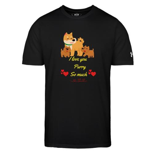 Cute Dog Family Love – “I Love You Purry So much - Under Armour Men's Athletic 2.0 T-Shirt