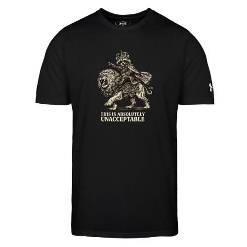 Funny Raccoon King Riding Lion Vintage Meme Art - Under Armour Men's Athletic 2.0 T-Shirt