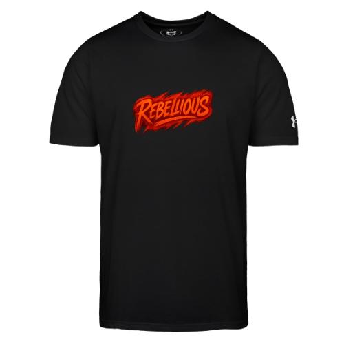 Rebellious Graffiti Neon Orange Streetwear T-Shirt - Under Armour Men's Athletic 2.0 T-Shirt