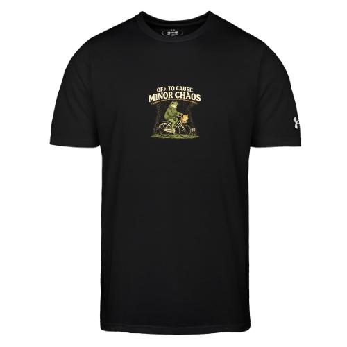 Minor Chaos Vintage Frog and Cat on Bicycle - Under Armour Men's Athletic 2.0 T-Shirt