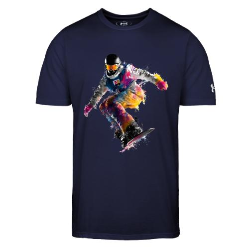 Snowboarding: Frozen Palette - Under Armour Men's Athletic 2.0 T-Shirt