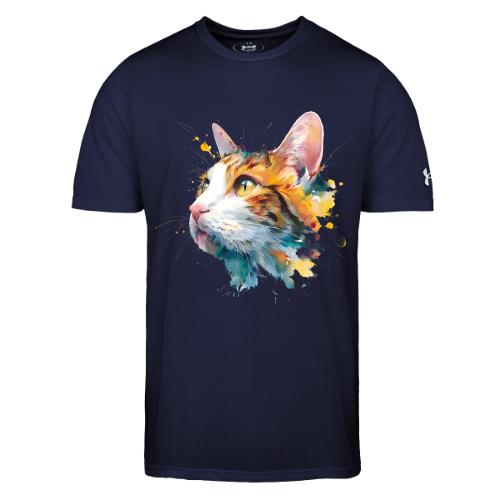Cat: Feline Ink Burst - Under Armour Men's Athletic 2.0 T-Shirt