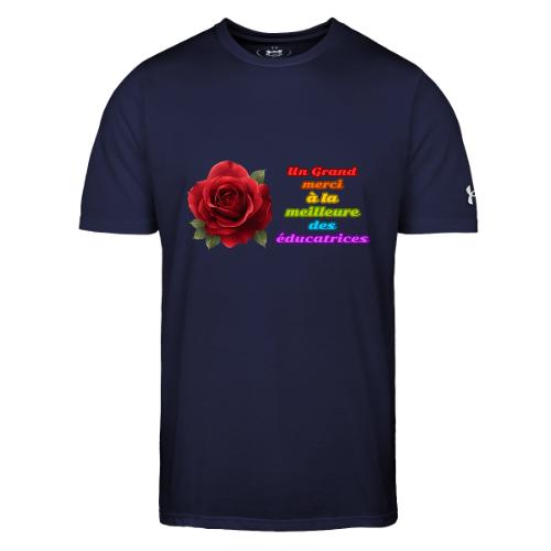Thank You Educator: Pink and Rainbow Message - Under Armour Men's Athletic 2.0 T-Shirt