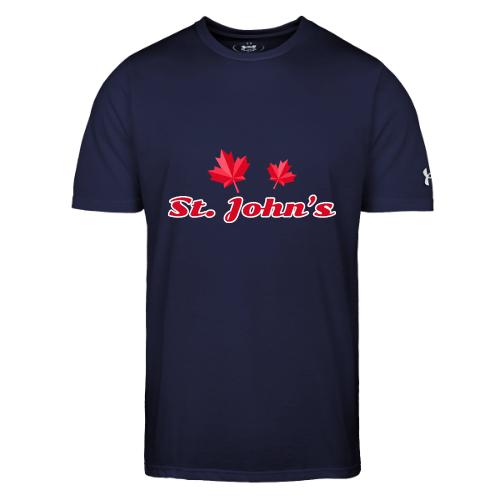 St. John's with two red maple leaves - Under Armour Men's Athletic 2.0 T-Shirt