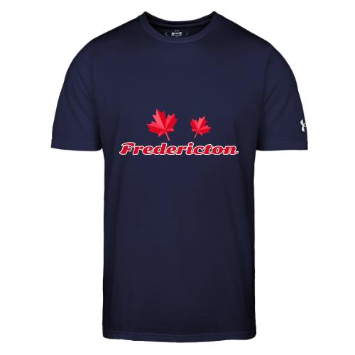 Fredericton with two red maple leaves - Under Armour Men's Athletic 2.0 T-Shirt