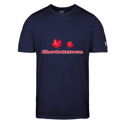 Charlottetown with two red maple leaves - Under Armour Men's Athletic 2.0 T-Shirt