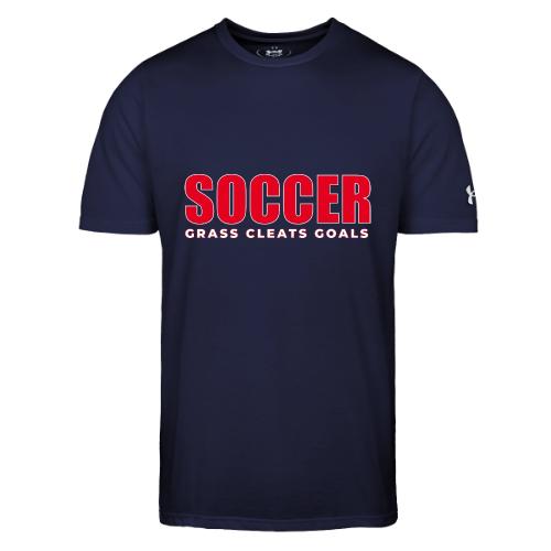 Soccer Grass Cleats Goals Typography Design - Under Armour Men's Athletic 2.0 T-Shirt