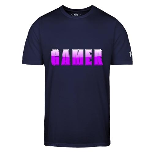 Gamer Purple Glossy Collegiate Design - Under Armour Men's Athletic 2.0 T-Shirt