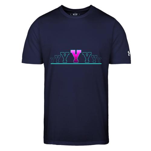 Letter Y – Capital Varsity Alphabet Monogram - Under Armour Men's Athletic 2.0 T-Shirt