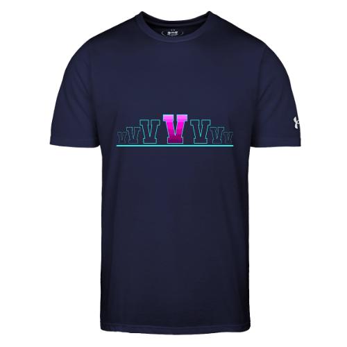 Letter V – Capital Varsity Alphabet Monogram - Under Armour Men's Athletic 2.0 T-Shirt