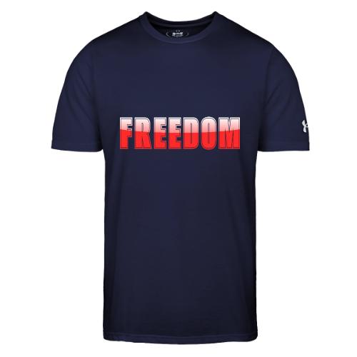 Freedom Typography Design - Under Armour Men's Athletic 2.0 T-Shirt
