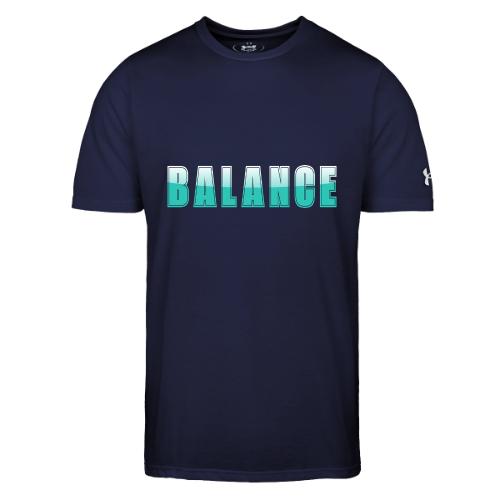 BALANCE Calm Teal Minimal Word Art Design - Under Armour Men's Athletic 2.0 T-Shirt