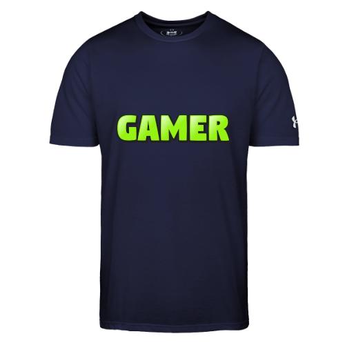 Gamer Neon Green Gaming Logo Design - Under Armour Men's Athletic 2.0 T-Shirt