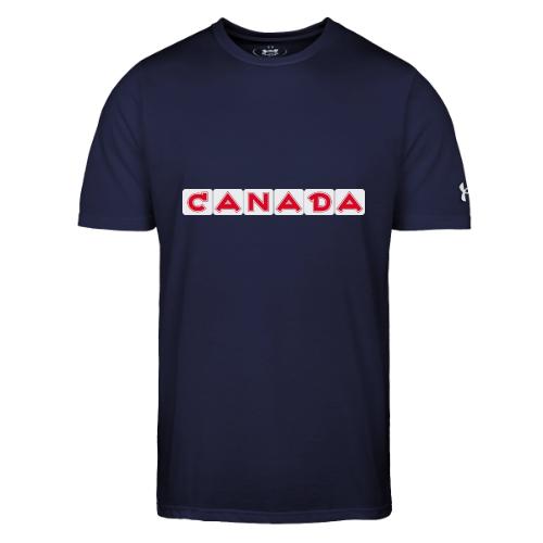 Canada, red letters on white background - Under Armour Men's Athletic 2.0 T-Shirt