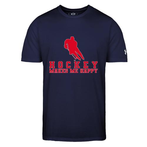 Hockey makes me happy - Under Armour Men's Athletic 2.0 T-Shirt