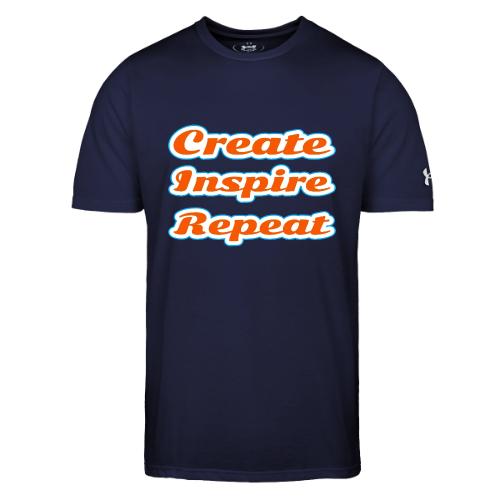 Create, Inspire, Repeat — Artist Life Script - Under Armour Men's Athletic 2.0 T-Shirt