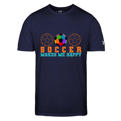 Soccer Makes Me Happy - Under Armour Men's Athletic 2.0 T-Shirt