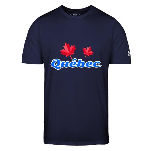 Québec with two red maple leaves - Under Armour Men's Athletic 2.0 T-Shirt