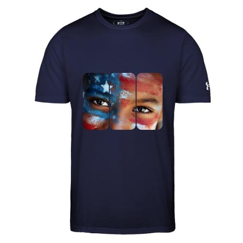 USA: Eyes of the Flag - Under Armour Men's Athletic 2.0 T-Shirt