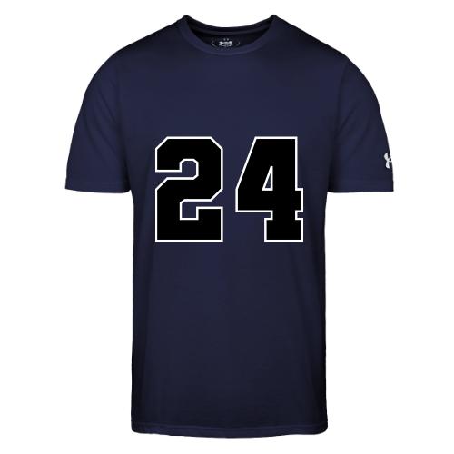 Varsity Number 24 College Font - Under Armour Men's Athletic 2.0 T-Shirt