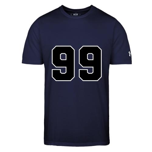 Varsity Number 99 Athletic Font - Under Armour Men's Athletic 2.0 T-Shirt