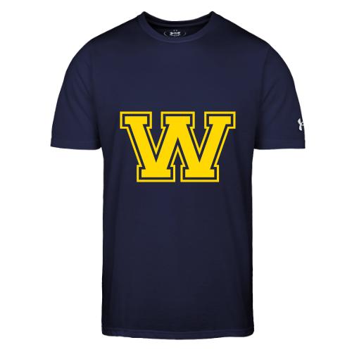 Letter W – Capital Athletic Alphabet Monogram - Under Armour Men's Athletic 2.0 T-Shirt
