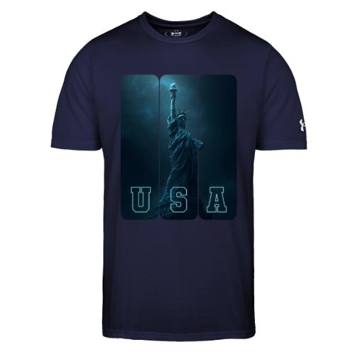 Neon Liberty USA Triptych - Under Armour Men's Athletic 2.0 T-Shirt