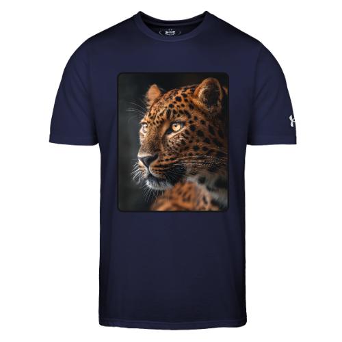 Amur Leopard Face Wildlife Design - Under Armour Men's Athletic 2.0 T-Shirt