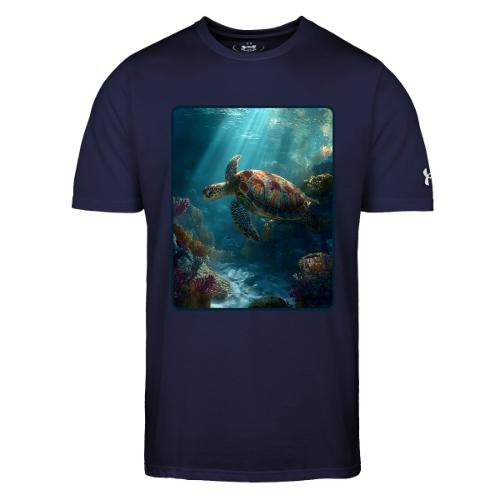 Sea Turtle Coral Reef Design - Under Armour Men's Athletic 2.0 T-Shirt