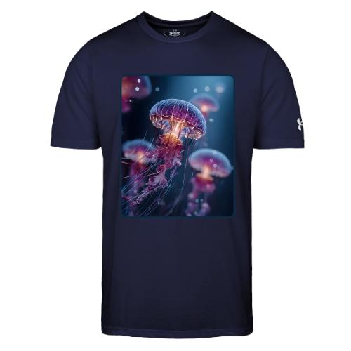 Glowing Jellyfish Deep Sea Design - Under Armour Men's Athletic 2.0 T-Shirt
