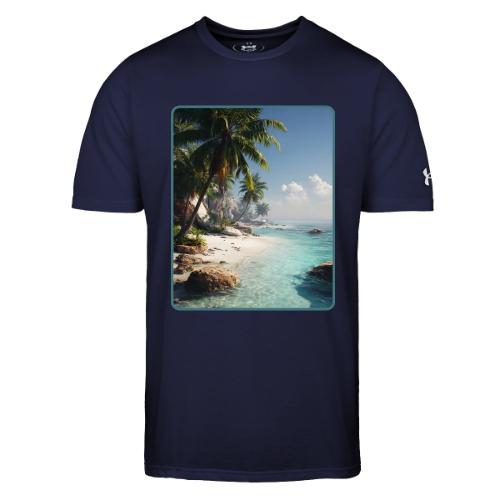Tropical Beach Paradise Palm Design - Under Armour Men's Athletic 2.0 T-Shirt