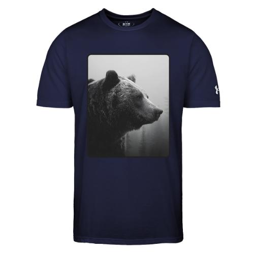 Grizzly Bear Black White Portrait Design - Under Armour Men's Athletic 2.0 T-Shirt