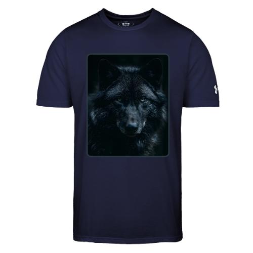 Black Wolf Intense Eyes Portrait Design - Under Armour Men's Athletic 2.0 T-Shirt