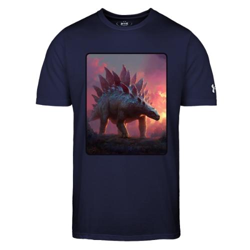Stegosaurus Sunset Forest Design - Under Armour Men's Athletic 2.0 T-Shirt