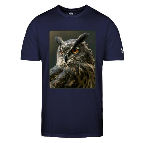 Eurasian Eagle Owl Portrait Design - Under Armour Men's Athletic 2.0 T-Shirt