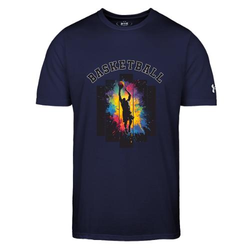 Basketball Slam Dunk Splash Design - Under Armour Men's Athletic 2.0 T-Shirt