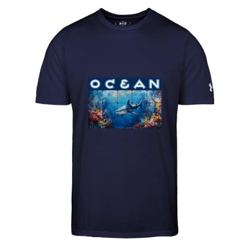 Ocean: Synthwave Shark - Under Armour Men's Athletic 2.0 T-Shirt