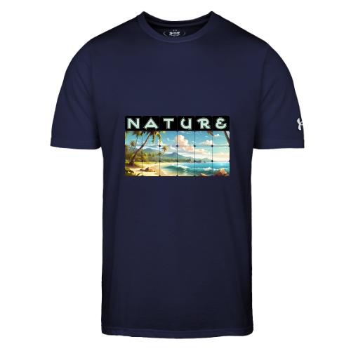 Nature: Sun-Kissed Shore - Under Armour Men's Athletic 2.0 T-Shirt