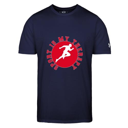 Sport Is My Therapy – Running Motivation Badge - Under Armour Men's Athletic 2.0 T-Shirt