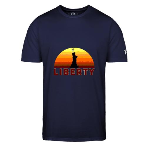 USA: Sunset Liberty Bold - Under Armour Men's Athletic 2.0 T-Shirt