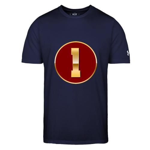Number 1 in Gold Varsity Font - Under Armour Men's Athletic 2.0 T-Shirt