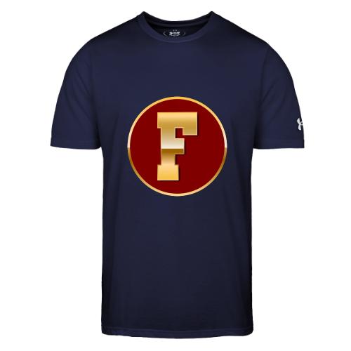 Letter F – Capital Varsity Alphabet Monogram - Under Armour Men's Athletic 2.0 T-Shirt