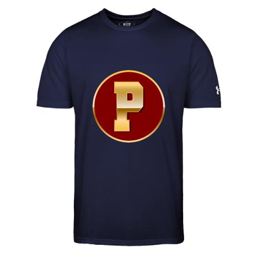 Letter P – Capital Varsity Alphabet Monogram - Under Armour Men's Athletic 2.0 T-Shirt