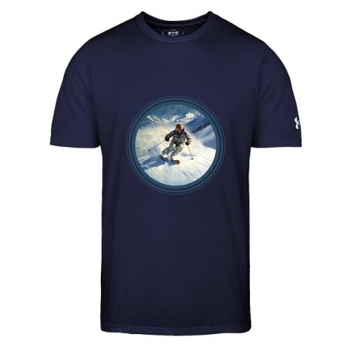 Skiing Power Moves - Under Armour Men's Athletic 2.0 T-Shirt