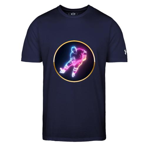 Hockey: Neon Ice Striker - Under Armour Men's Athletic 2.0 T-Shirt