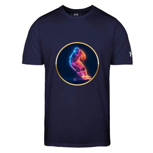 Hockey: Neon Hockey Sketch - Under Armour Men's Athletic 2.0 T-Shirt