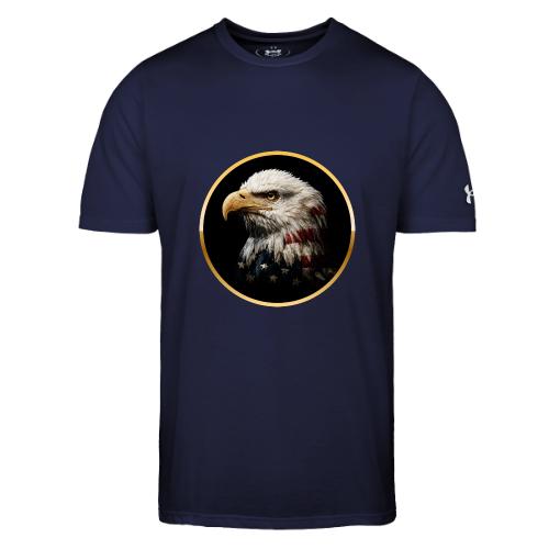 America: Golden Freedom Crest - Under Armour Men's Athletic 2.0 T-Shirt