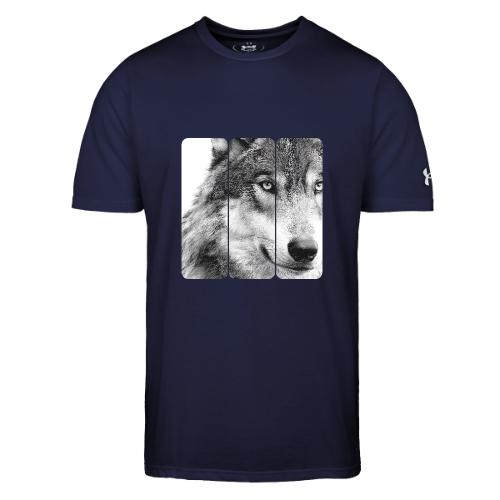 Wolf Face Triptych: Silent Alpha - Under Armour Men's Athletic 2.0 T-Shirt