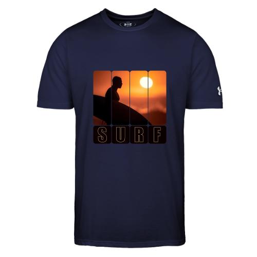 Surfing: Sunset Surf Panels - Under Armour Men's Athletic 2.0 T-Shirt