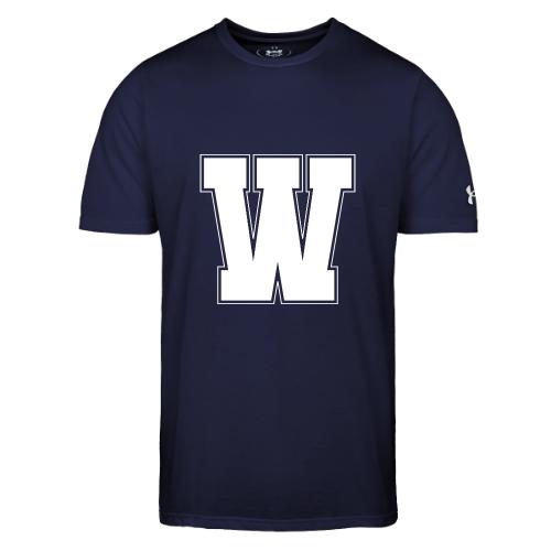 White Letter W – Varsity Alphabet Monogram - Under Armour Men's Athletic 2.0 T-Shirt
